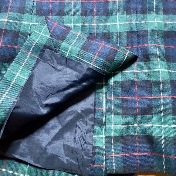 J CREW Tartan Plaid Wool School Boy Blazer Jacket Top Women Size 4 Gold Buttons - Picture 7 of 10